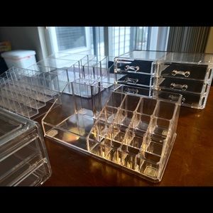 Makeup organizer acrylic cosmetic storage